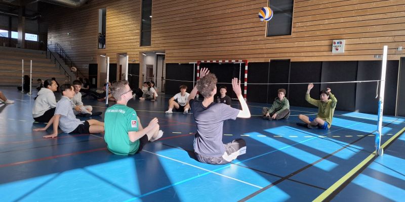 Französisch-spanisch-deutscher Sportevent